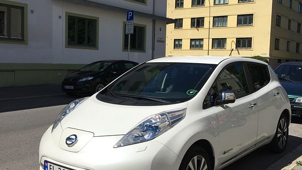 Nissan Leaf med Vinterdekk