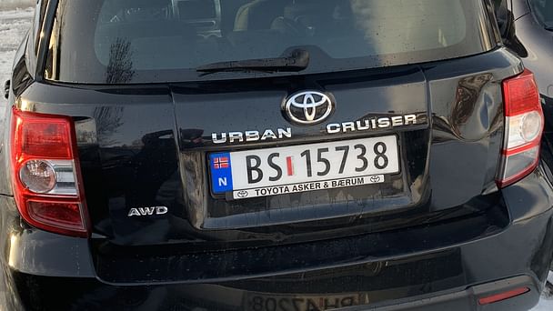 Toyota Urban Cruiser med Sykkelstativ