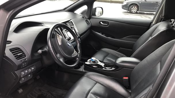 Nissan Leaf med Vinterdekk