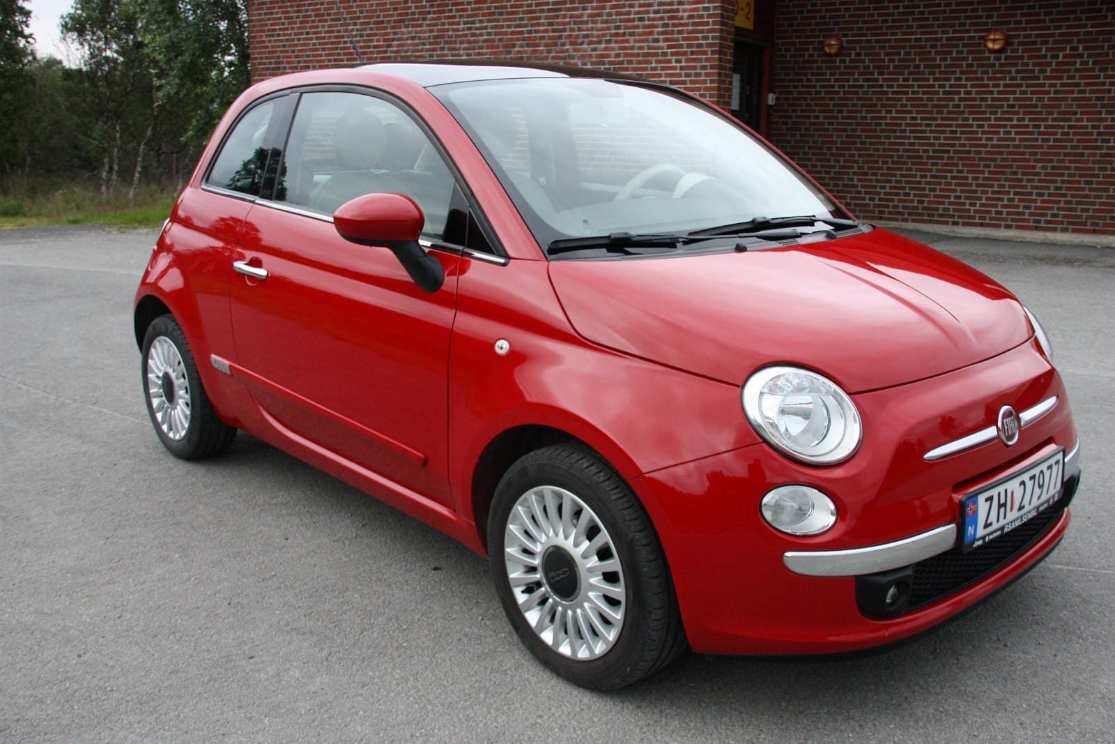 Fiat 500 met Sneeuwbanden