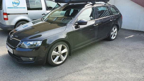 Skoda Octavia med Vinterdekk