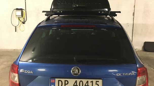 Skoda Octavia Combi med Sykkelstativ