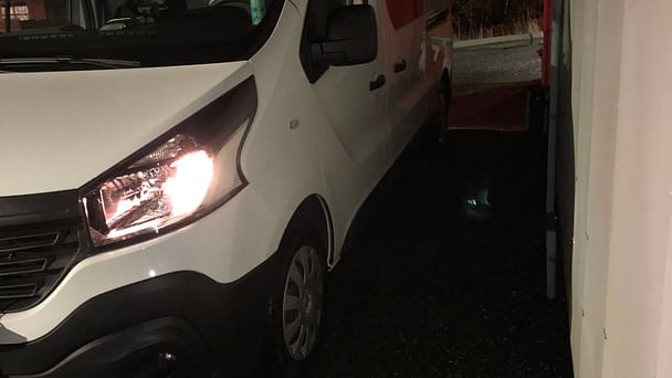 Renault Trafic med Skistativ