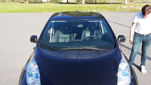 Nissan Leaf med Vinterdekk