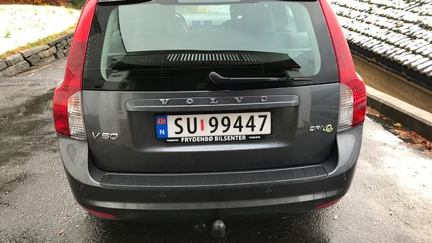Volvo V50 med Sykkelstativ