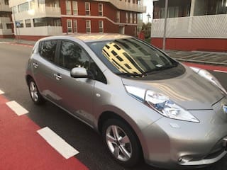 Nissan Leaf med Lydinngang