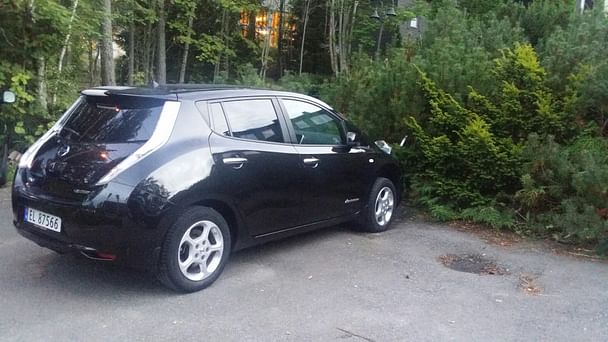 Nissan Leaf med GPS