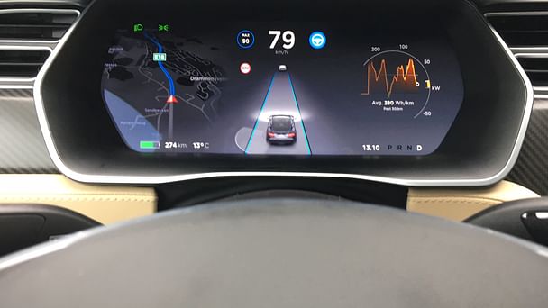 Tesla Model S med GPS