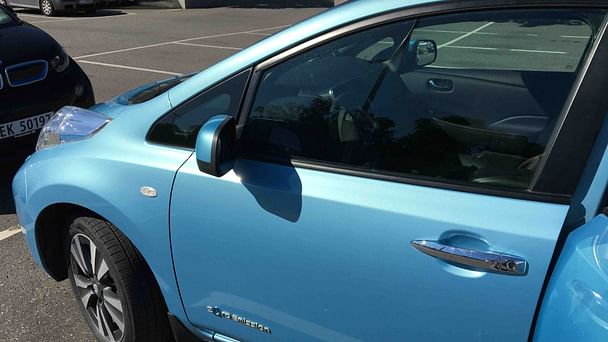 Nissan Leaf med Skistativ