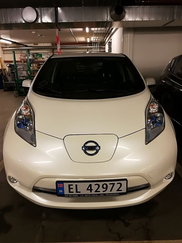Nissan Leaf med GPS