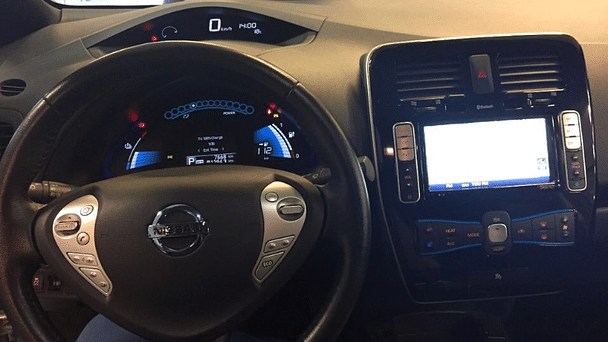 Nissan Leaf med GPS