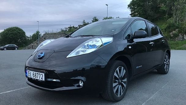 Nissan Leaf med Vinterdekk