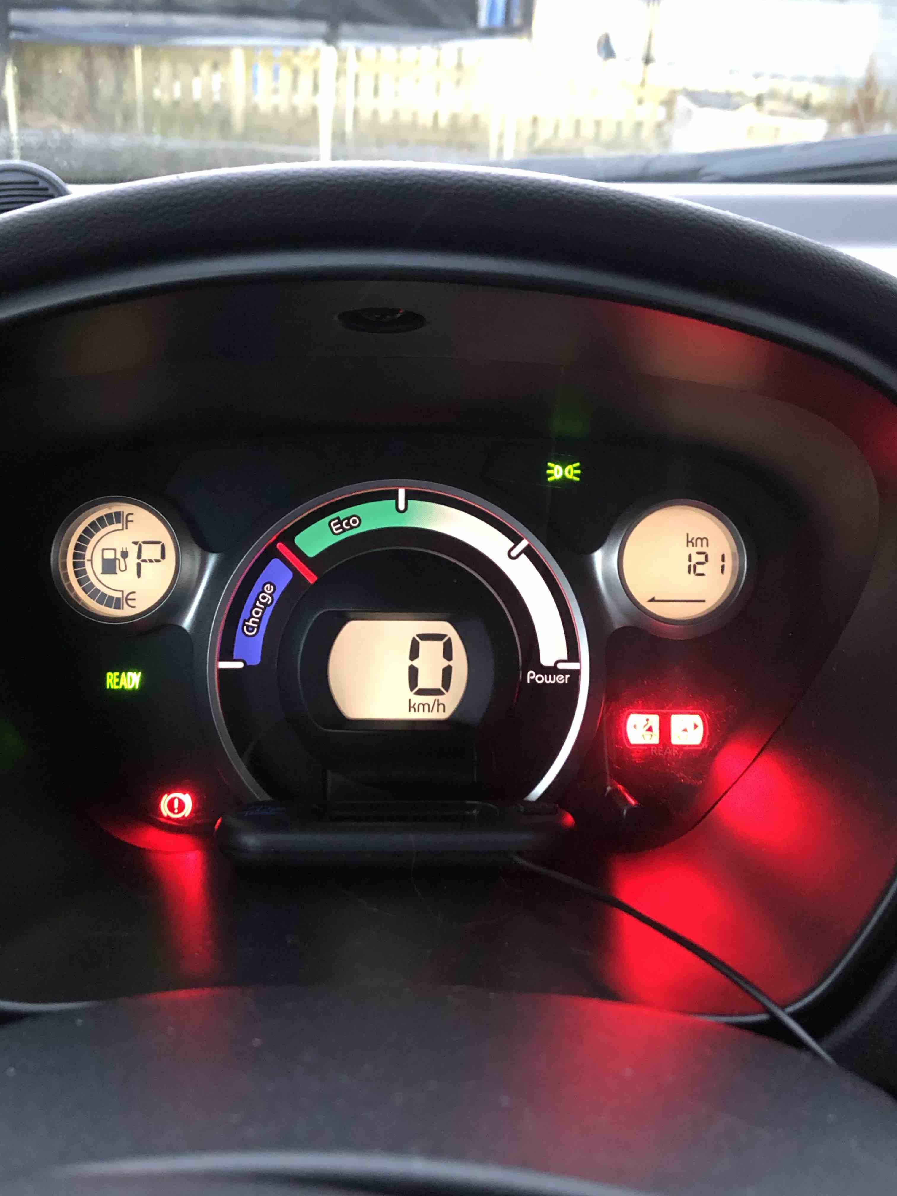 Mitsubishi i-Miev med Vinterdekk