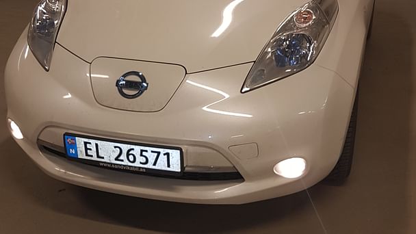 Nissan Leaf med GPS