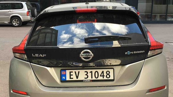 Nissan Leaf med GPS
