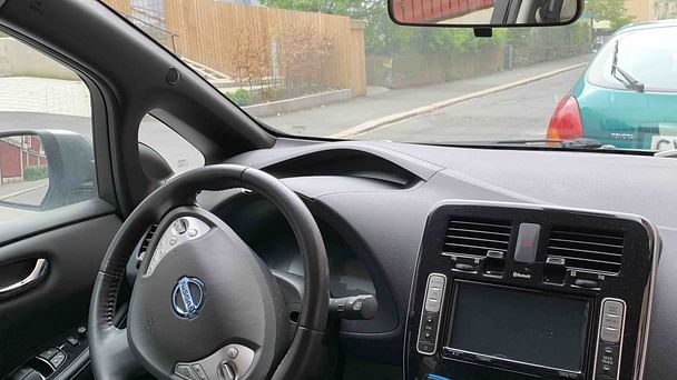 Nissan Leaf med GPS