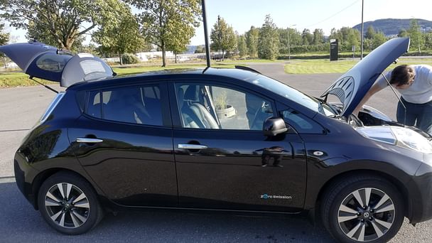 Nissan Leaf med GPS