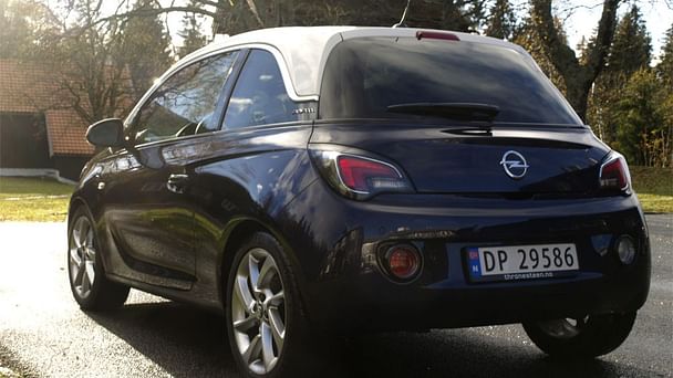 Opel Adam med Sykkelstativ