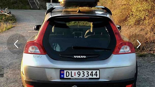 Volvo C30 med Skistativ