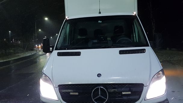Mercedes 500 SE med Vinterdekk
