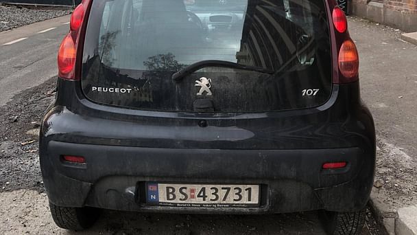 Peugeot 107 med GPS