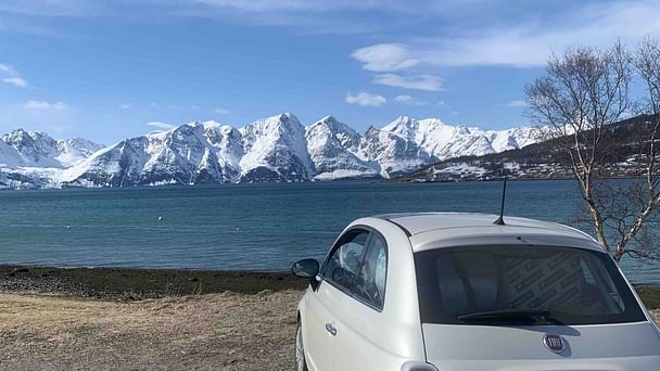 Fiat 500 med Vinterdekk