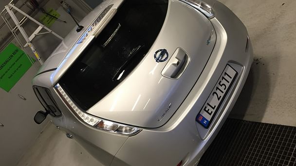 Nissan Leaf med Vinterdekk