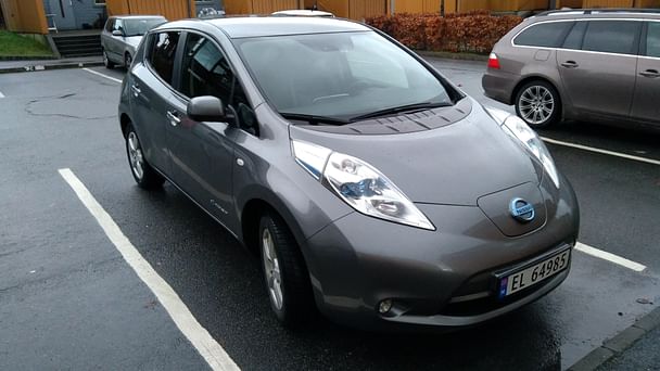 Nissan Leaf med Vinterdekk