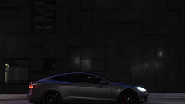 Tesla Model S med GPS