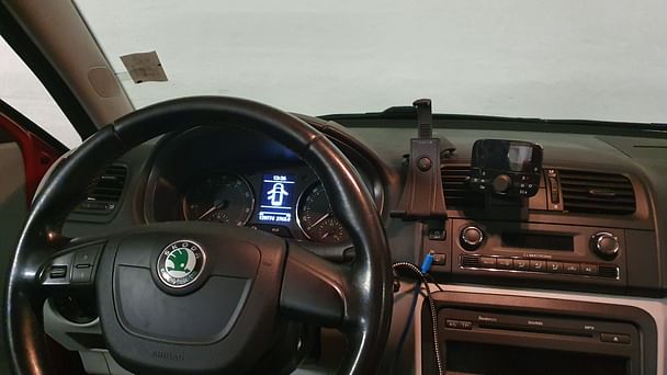 Skoda Roomster med Skistativ
