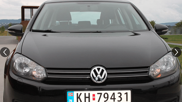 Volkswagen Golf R med Vinterdekk