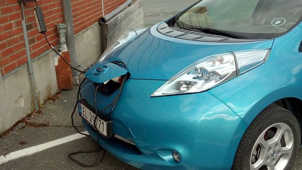 Nissan Leaf med GPS