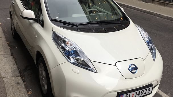 Nissan Leaf med GPS