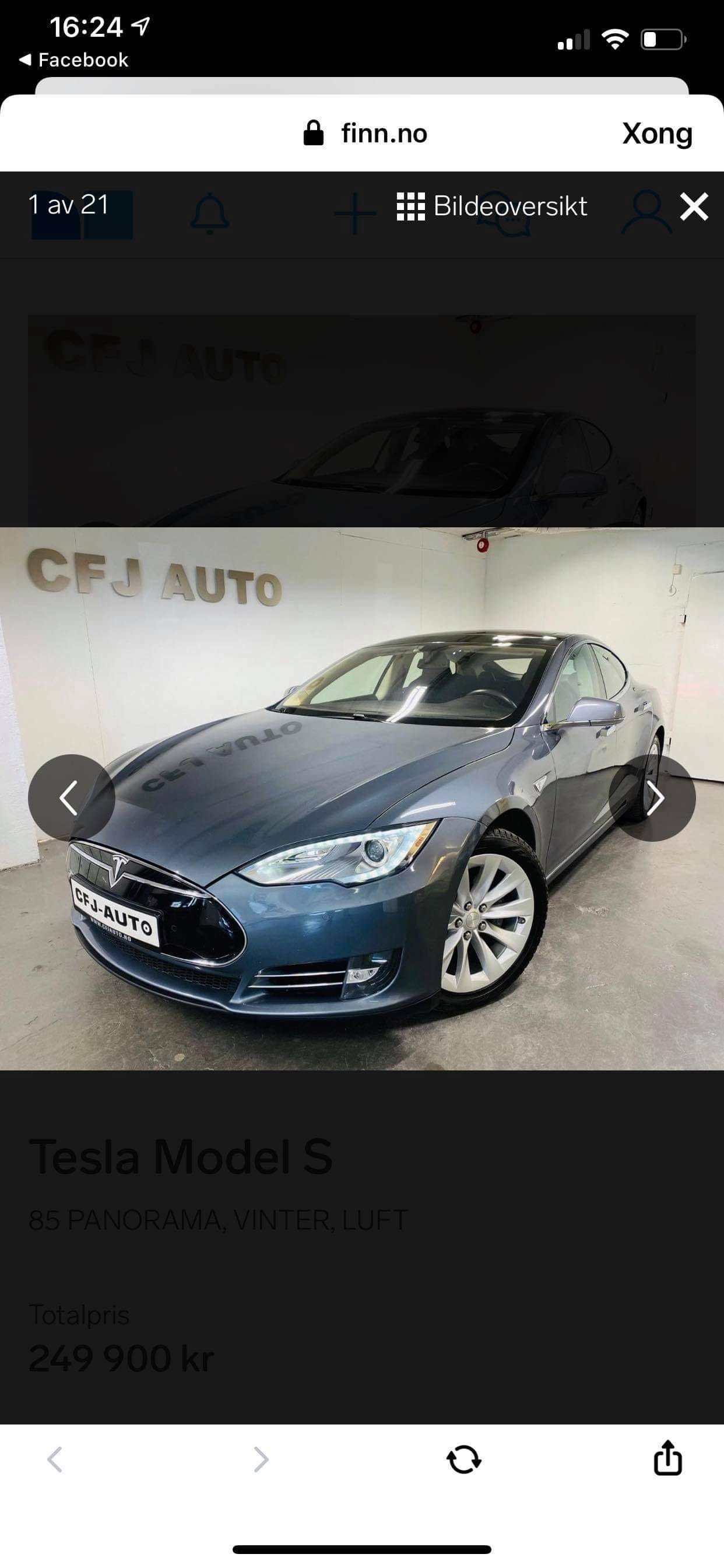 Tesla Model S, 2014, Eléctrico, Automático
