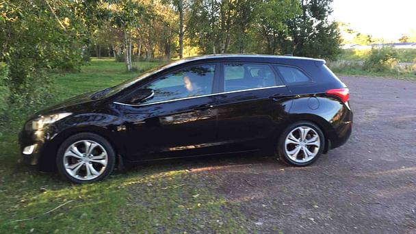 Hyundai i30 CW med Sykkelstativ