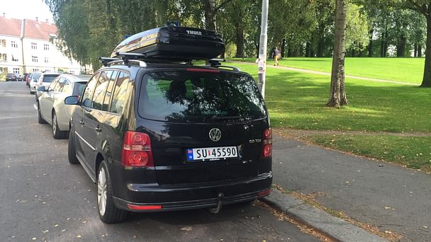 Volkswagen Touran med Vinterdekk