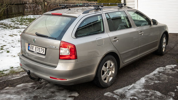 Skoda Octavia Combi med Sykkelstativ