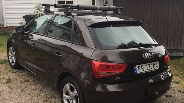 Audi A1 Sportback med Sykkelstativ