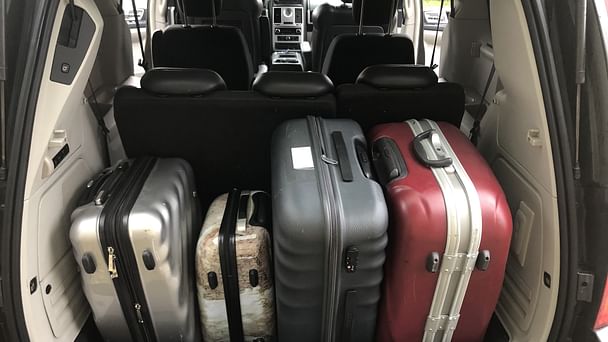Chrysler Town & Country med Skistativ