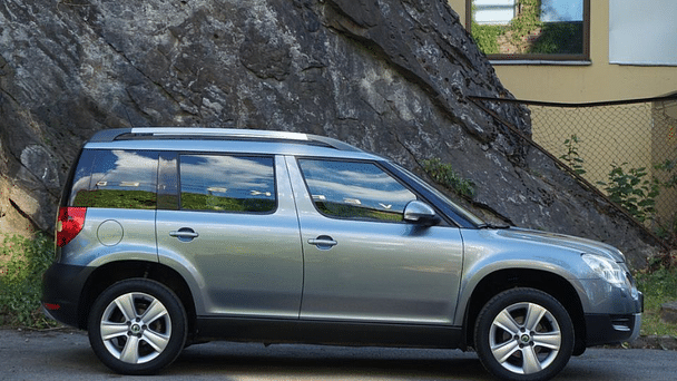 Skoda Yeti med Vinterdekk