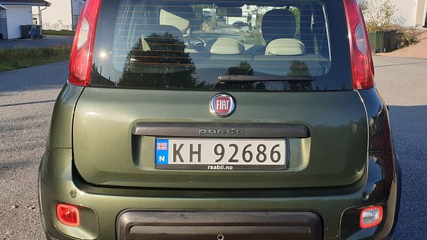 Fiat Panda med Sykkelstativ