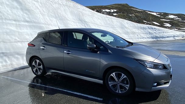 Nissan Leaf med Vinterdekk