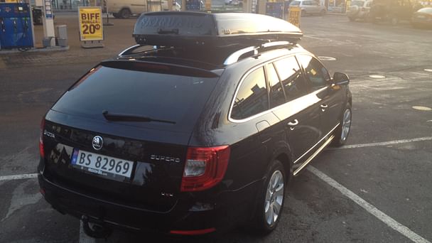 Skoda Superb med Vinterdekk