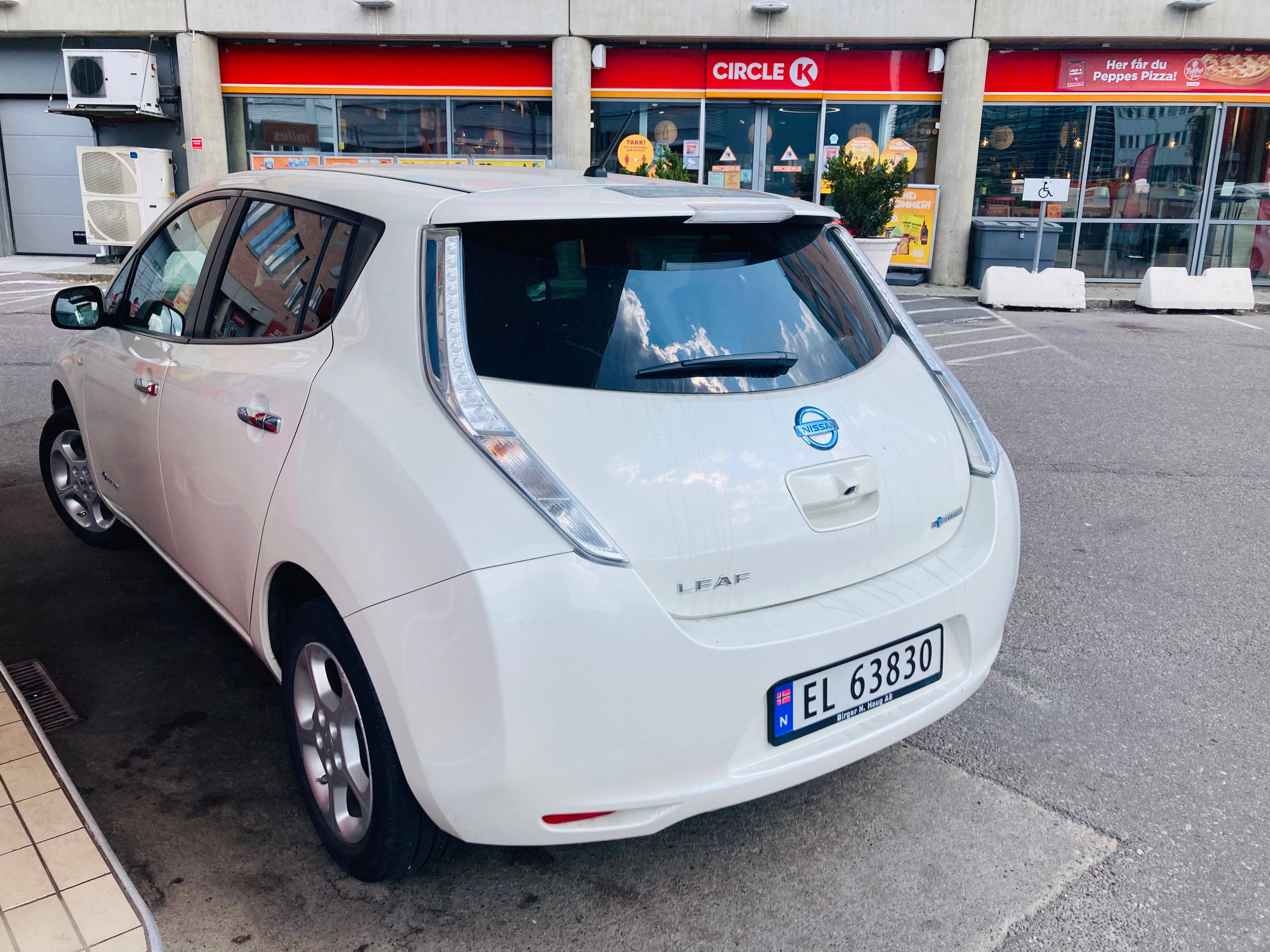 Nissan Leaf med GPS