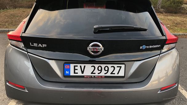 Nissan Leaf med Vinterdekk