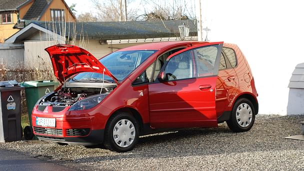 Mitsubishi Colt med Vinterdekk