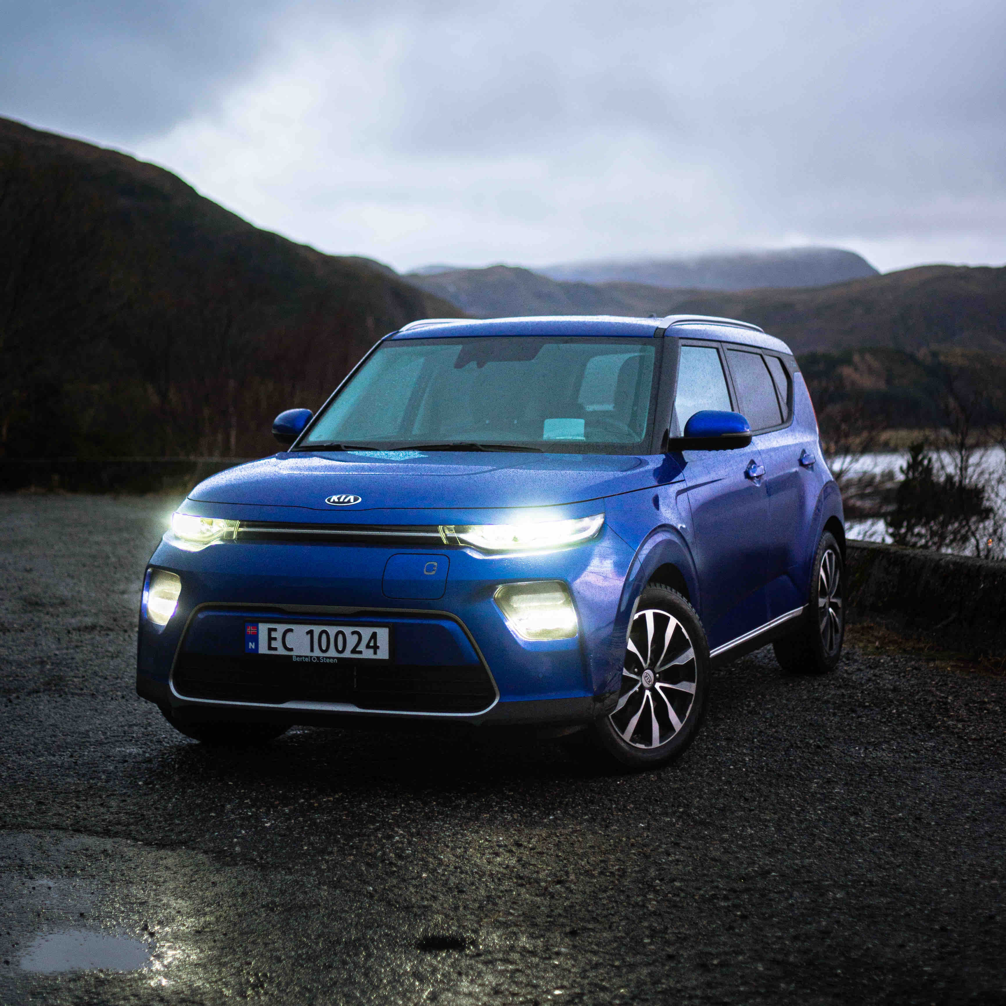 Kia E-Soul med Skistativ