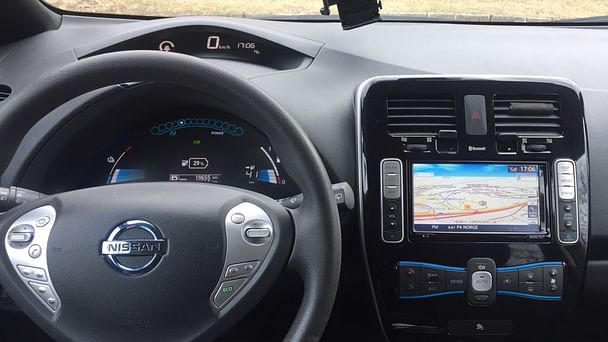 Nissan Leaf med Vinterdekk