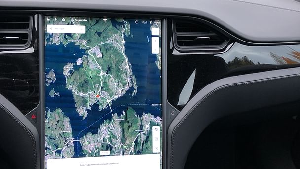 Tesla Model S med Vinterdekk