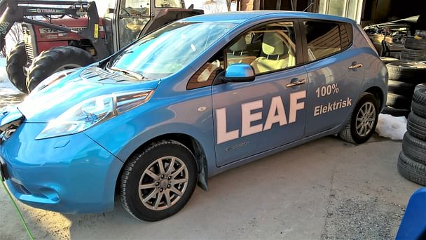 Nissan Leaf med GPS